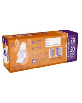 Sanitary Pads | 2X High Absorption Leak Protection | XL+ 50 mm Longer Pads | Cottony Soft Rash Free | Heavy Flow & Overnight Use (Pack of 6)